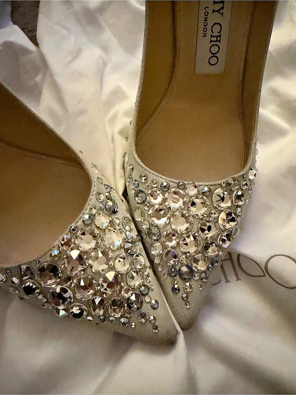 Jimmy Choo Crystal Embellished Heels EU 35 - Picture 16 of 16